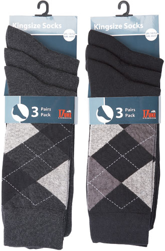 Duke London Argyle Socks 6-pack - Underkläder & Badkläder - Stora underkläder för män