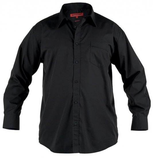 Rockford Black Shirt L/S - Skjortor - Stora skjortor - 2XL-8XL