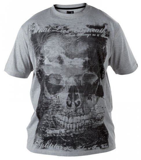 Split Star Skull T-shirt - T-shirts - Stora T-shirts - 2XL-14XL