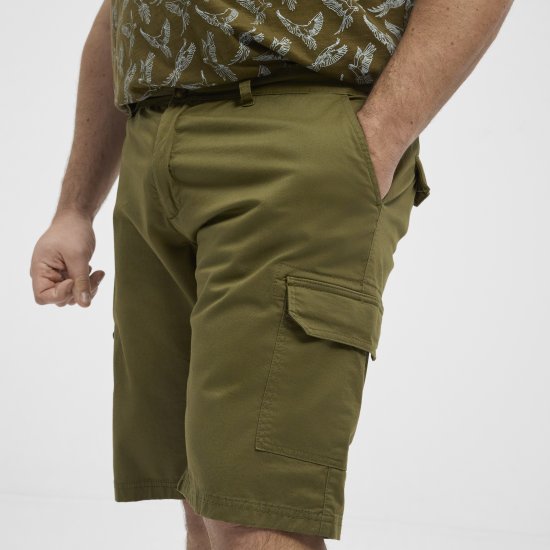 North Latitude 51133 cargoshorts armégrön - Shorts - Stora shorts W40-W60