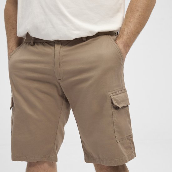 North Latitude 51133 cargoshorts mörkbeige - Shorts - Stora shorts W40-W60
