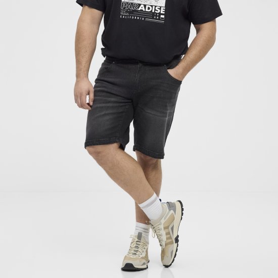 North Latitude 51336 denimshorts svart - Shorts - Stora shorts W40-W60
