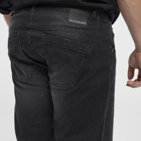 North Latitude 51336 denimshorts svart - Shorts - Stora shorts W40-W60