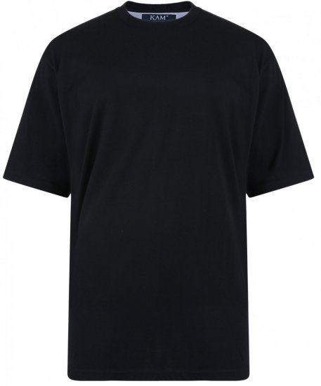 Kam Jeans T-shirt Svart - T-shirts - Stora T-shirts - 2XL-14XL