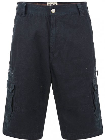 Kam Jeans Cargo Shorts Black - Shorts - Stora shorts W40-W60