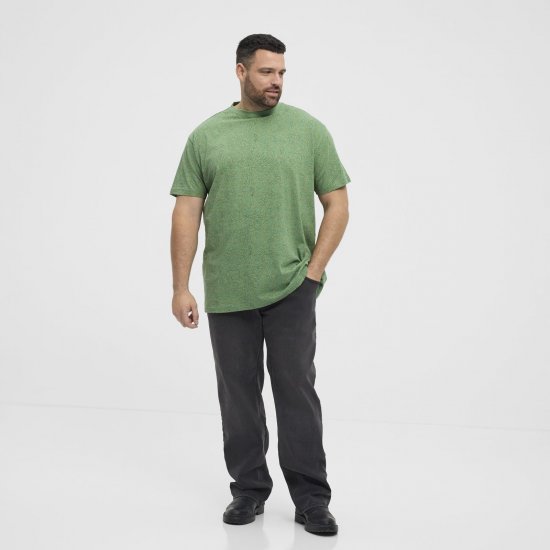 North Latitude Allover Printed T-shirt Mintgrön - T-shirts - Stora T-shirts - 2XL-14XL