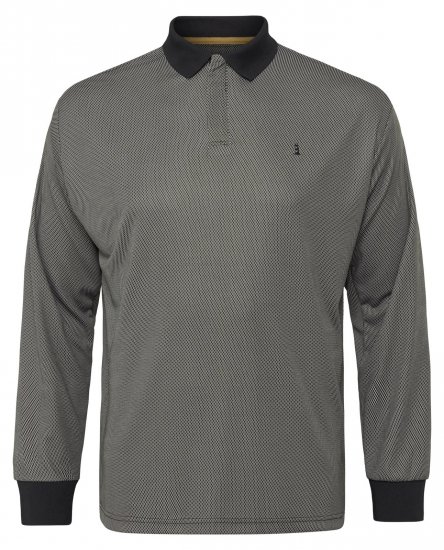 North Latitude Cool Effect Piké Långärmad Svart - Pikétröjor - Stora pikétröjor - 2XL-8XL