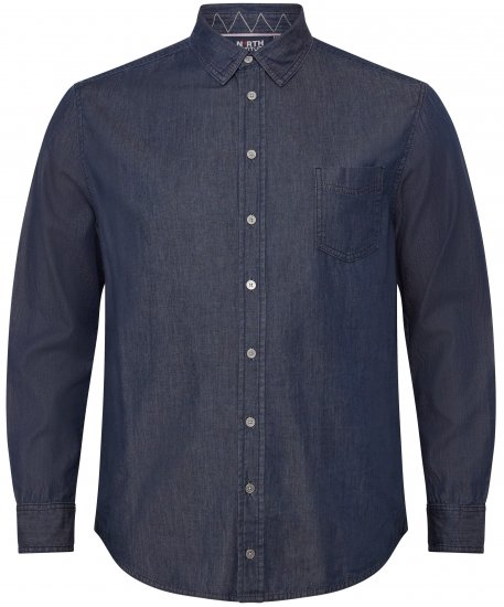 North Latitude 53139 denimskjorta blå - Skjortor - Stora skjortor - 2XL-8XL