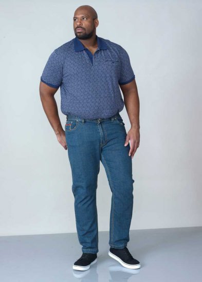 Duke Bailey Relaxed Comfort Fit Stretch Jeans With Elasticated Waist Stonewash - Jeans & byxor - Stora Jeans och Stora Byxor