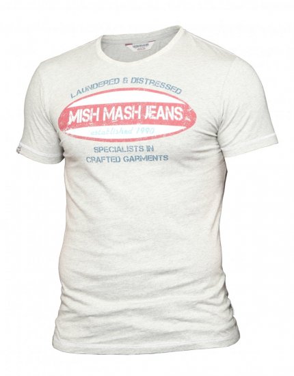 Mish Mash Petroleum Tee Grey - T-shirts - Stora T-shirts - 2XL-14XL