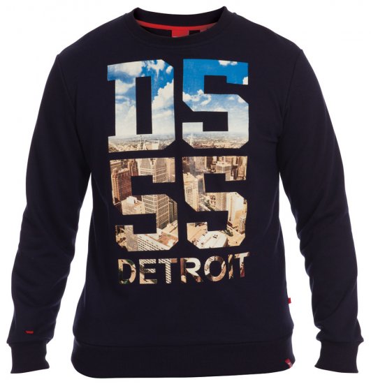 D555 Detroit Sweat - Tröjor & Hoodies - Stora hoodies & tröjor - 2XL-14XL