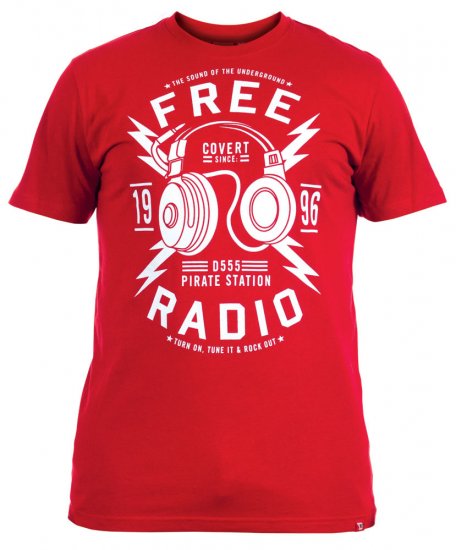 D555 Finely Tee + Shirt - Skjortor - Stora skjortor - 2XL-8XL