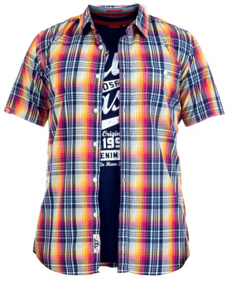 D555 Teddy Tee + Shirt - Skjortor - Stora skjortor - 2XL-8XL