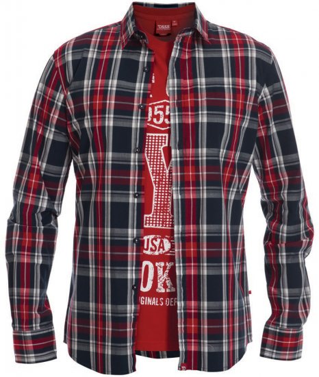 D555 Riga Tee + Shirt - Skjortor - Stora skjortor - 2XL-8XL