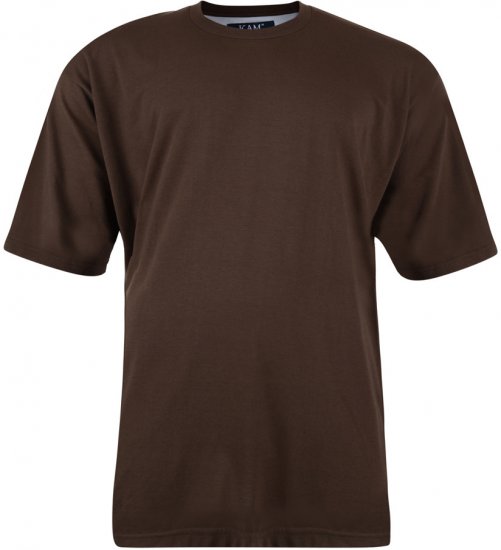 Kam Jeans T-shirt Brun - T-shirts - Stora T-shirts - 2XL-8XL