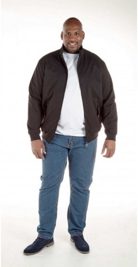 D555 Windsor Cotton Harrington Jacket Black - Jackor - Stora jackor - 2XL-12XL