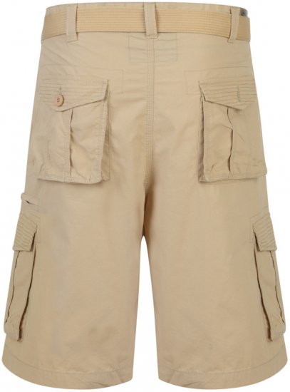 Kam Jeans Belted Cargo Shorts Stone - Shorts - Stora shorts W40-W60