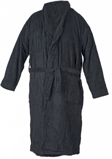 Abraxas Bathrobe 100% Cotton Black - Underkläder & badkläder - Stora underkläder för män