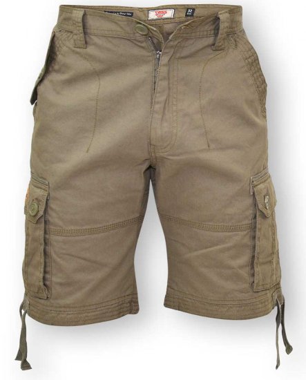 D555 Jarrod Cargo Short Khaki - Shorts - Stora shorts W40-W60