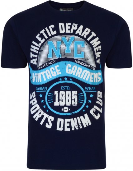 Kam Jeans Athletic Department 2-p T-shirt - T-shirts - Stora T-shirts - 2XL-14XL