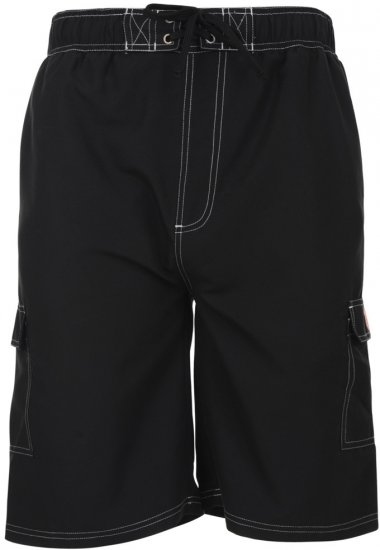 Motley Denim Swim Shorts Black - Underkläder & Badkläder - Stora underkläder - 2XL-8XL