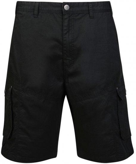 Motley Denim Cargoshorts Black - Shorts - Stora shorts W40-W60