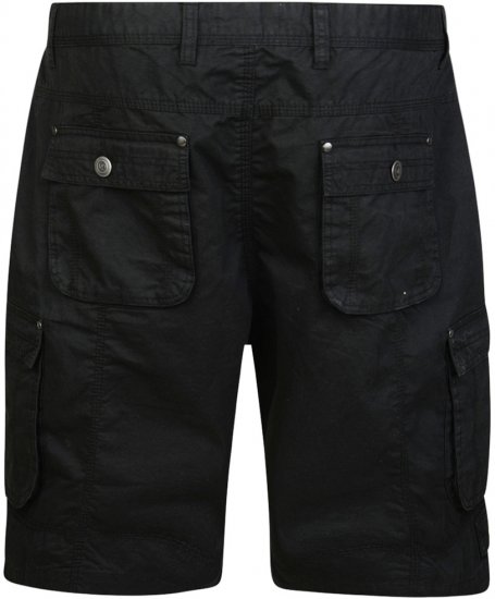 Motley Denim Cargoshorts Black - Shorts - Stora shorts W40-W60
