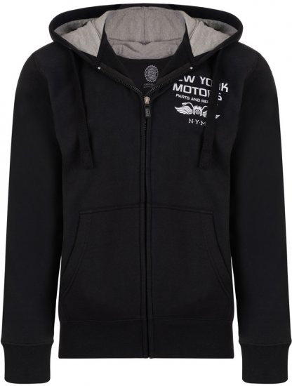 Kam Jeans 773 New York Motors Hoodie Black - Tröjor & hoodies - Stora hoodies & tröjor - 2XL-14XL