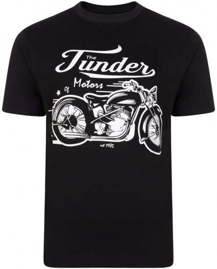Kam Jeans 5104 Thunder Motors T-shirt Black - T-shirts - Stora T-shirts - 2XL-14XL