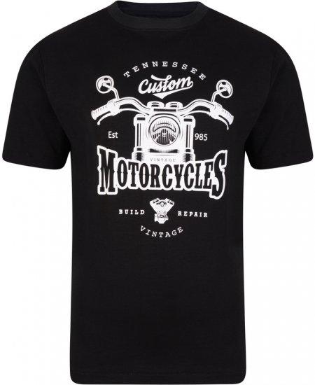 Kam Jeans 5105 Tennessee MC T Black - T-shirts - Stora T-shirts - 2XL-14XL