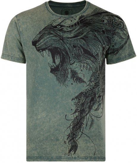 K.J. Lion Print T-shirt - T-shirts - Stora T-shirts - 2XL-14XL