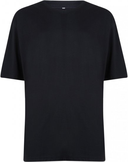 Motley Denim V-ringad T-shirt Svart - T-shirts - Stora T-shirts - 2XL-14XL