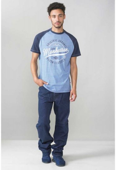 D555 Gunner T-shirt Blue - T-shirts - Stora T-shirts - 2XL-14XL