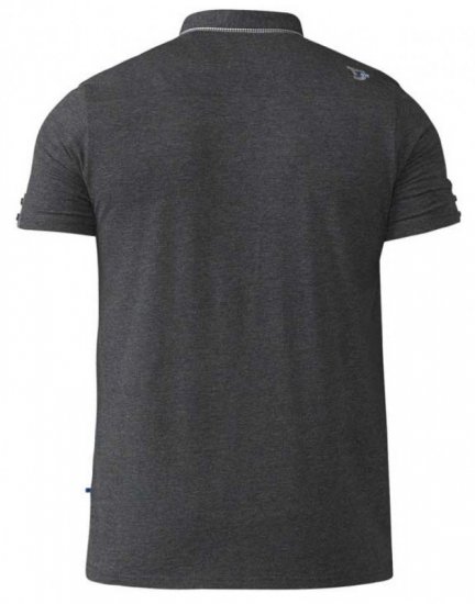 D555 Hogan Polo Charcoal - Pikétröjor - Stora pikétröjor - 2XL-8XL