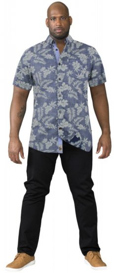 D555 Oswald Short Sleeve Hawaii Shirt - Skjortor - Stora skjortor - 2XL-8XL