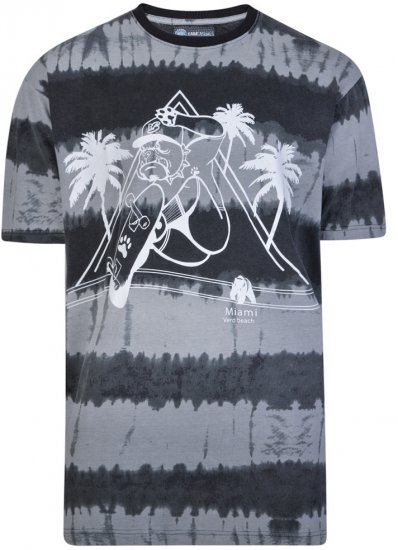 Kam Jeans 5206 Venice Beach T-shirt Black - T-shirts - Stora T-shirts - 2XL-14XL