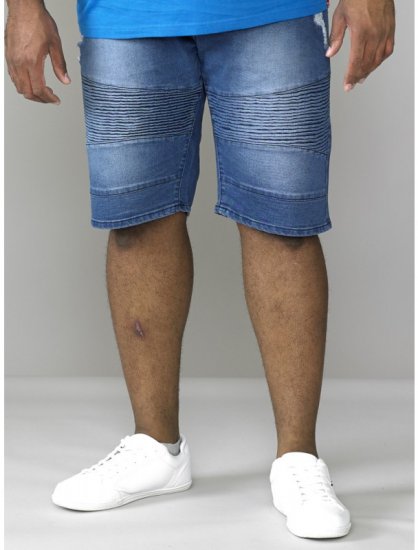 D555 Rodrigo Stretch Biker Style Shorts - Shorts - Stora shorts W40-W60