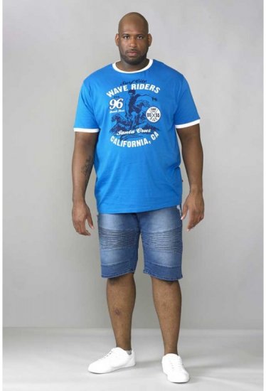 D555 Rodrigo Stretch Biker Style Shorts - Shorts - Stora shorts W40-W60
