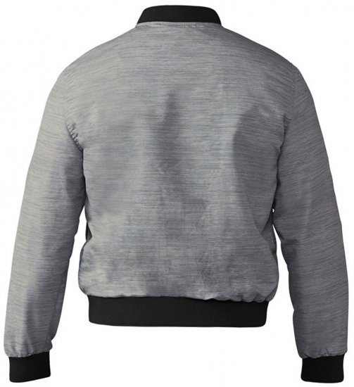 D555 Lou Bomber Jacket Grey - Jackor - Stora jackor - 2XL-12XL