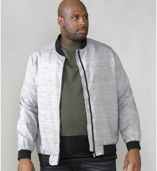 D555 Lou Bomber Jacket Grey - Jackor - Stora jackor - 2XL-12XL