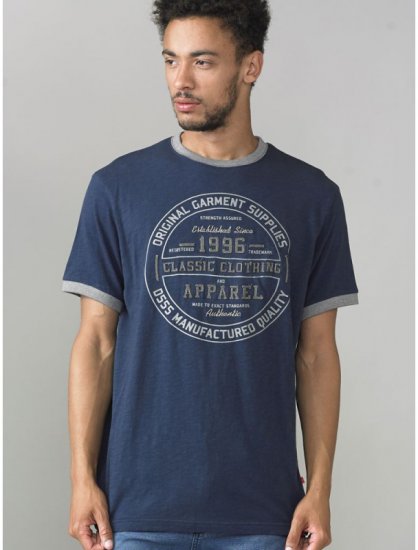 D555 Wilfred T-shirt Navy - T-shirts - Stora T-shirts - 2XL-14XL