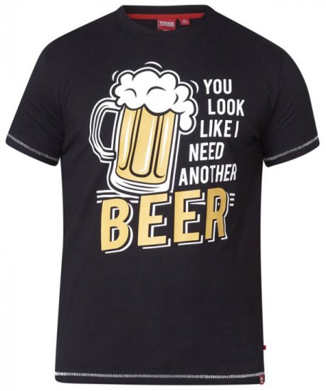 D555 Murray T-shirt Black - T-shirts - Stora T-shirts - 2XL-14XL
