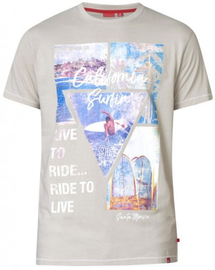 D555 Gordon T-shirt Pale Khaki - T-shirts - Stora T-shirts - 2XL-14XL