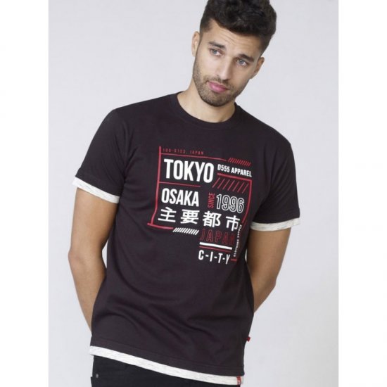 D555 Merlin T-shirt Black - T-shirts - Stora T-shirts - 2XL-14XL