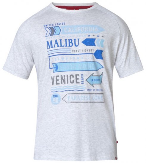 D555 Norris T-shirt Grey - T-shirts - Stora T-shirts - 2XL-14XL