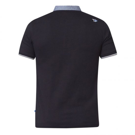 D555 Brent Polo Black - Pikétröjor - Stora pikétröjor - 2XL-8XL