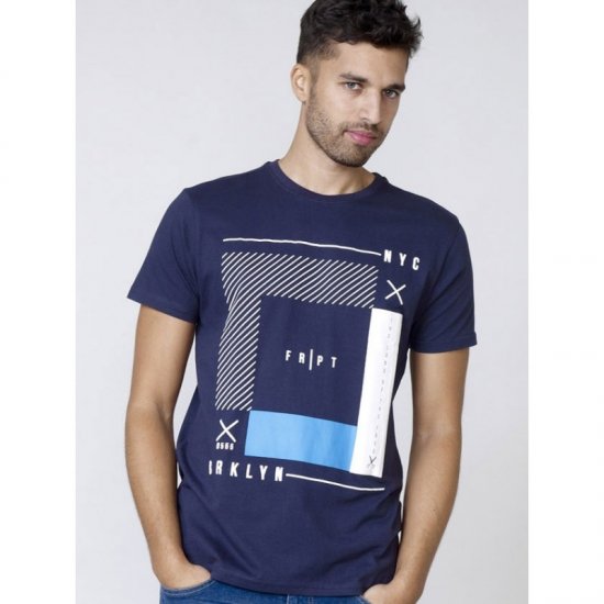 D555 Kenton T-shirt Navy - T-shirts - Stora T-shirts - 2XL-14XL
