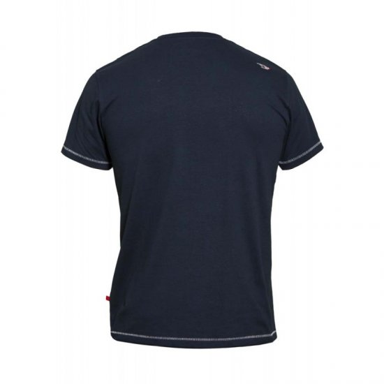 D555 Thornton Embroidery T-shirt Navy - T-shirts - Stora T-shirts - 2XL-14XL