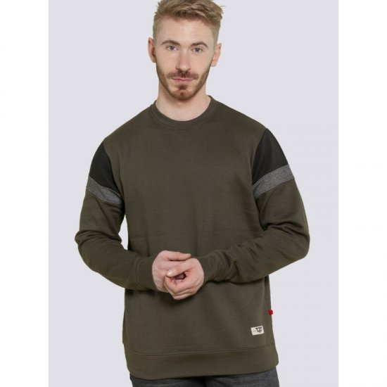 D555 Clermont Sweatshirt Khaki - Tröjor & hoodies - Stora hoodies & tröjor - 2XL-14XL
