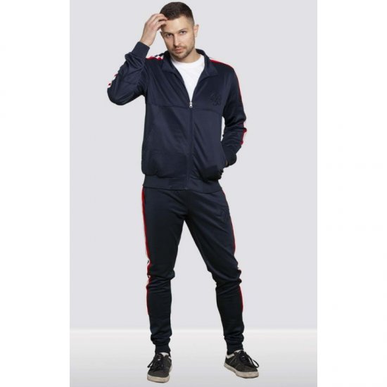 D555 Brookes Couture Zip Up Navy - Tröjor & hoodies - Stora hoodies & tröjor - 2XL-14XL